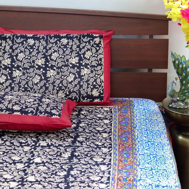 Royal Kalamkari Paisely-Black