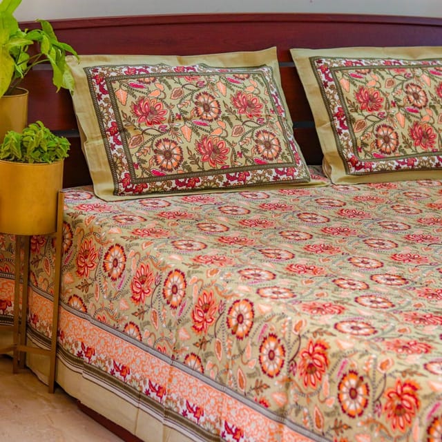 Rustic Bloom Bedsheet
