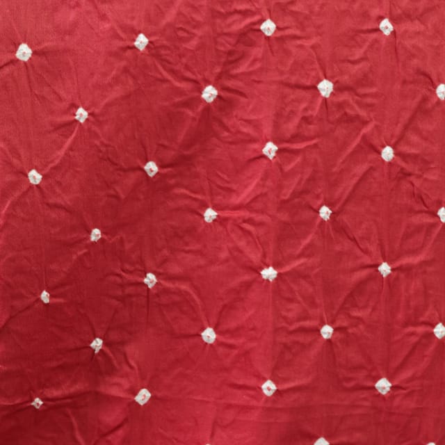Bandhani Fabric - Red