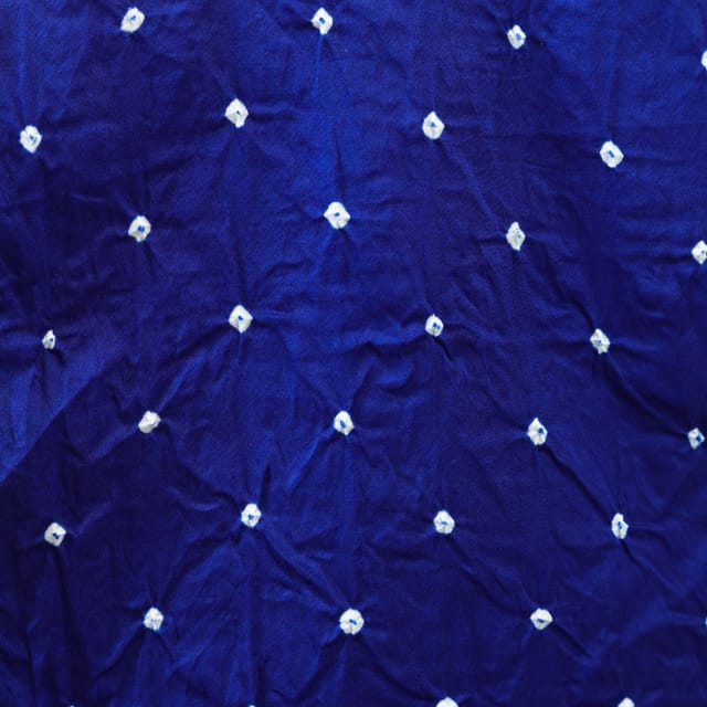 Bandhani Fabric- Dark Blue