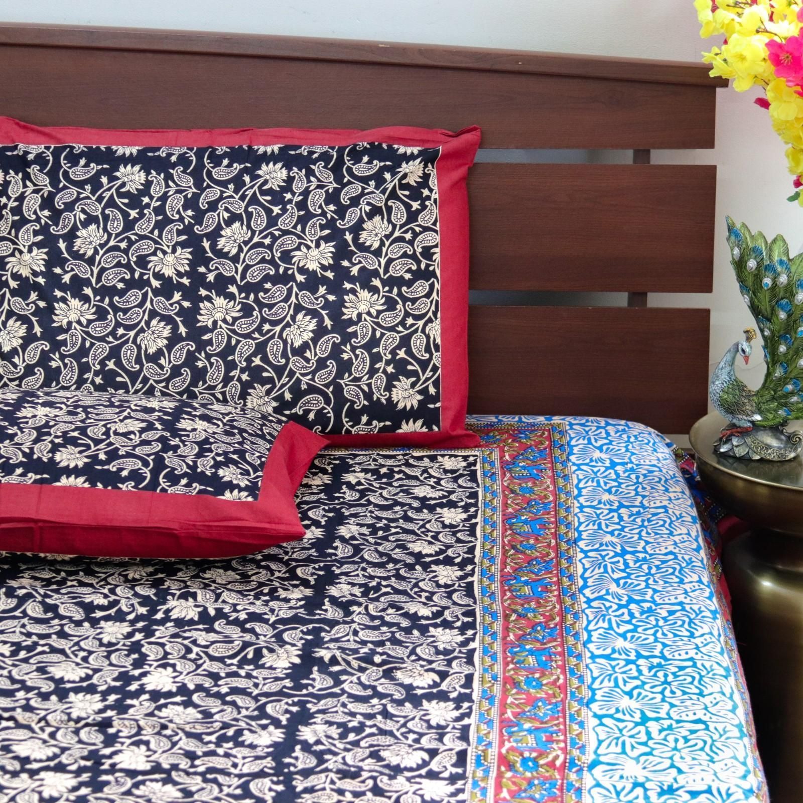 Royal Kalamkari Paisely-Black