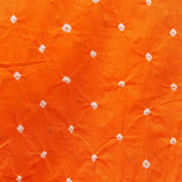 Bandhani Fabric- Orange