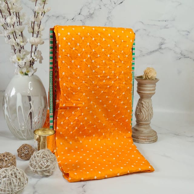 Bandhani Fabric - Mango Yellow