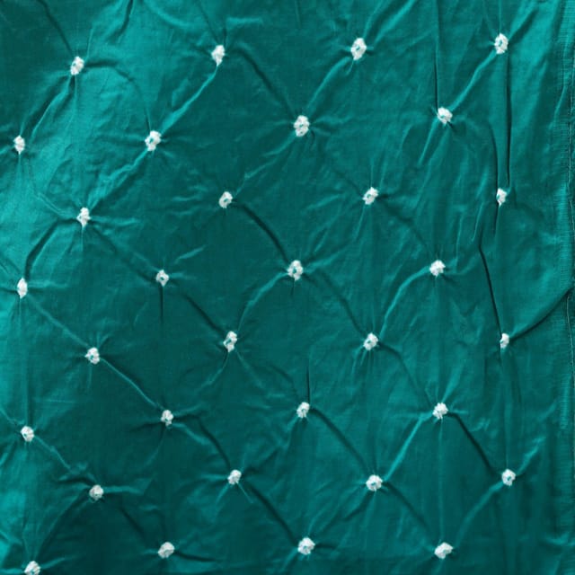 Bandhani Fabric- Sea Green