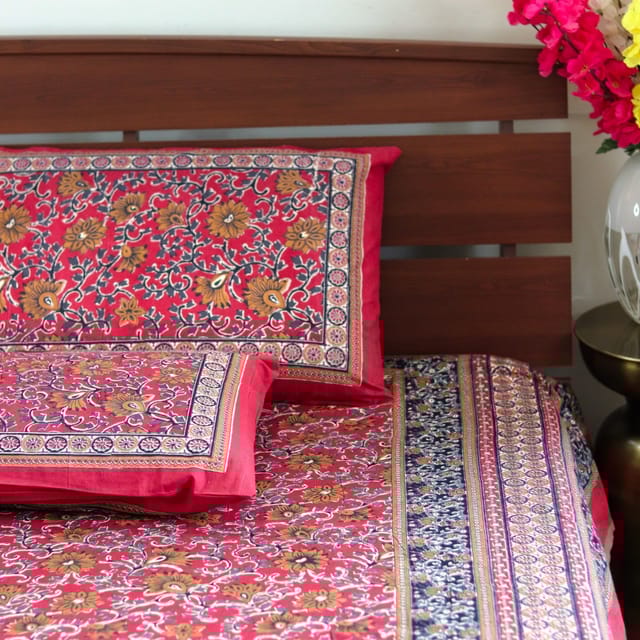 Kalamkari Blossom - Rooi blom