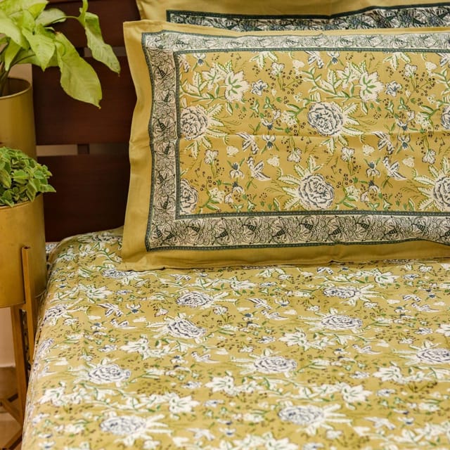 Mustard Blossom Bedsheet Mustard Blossom Bedsheet